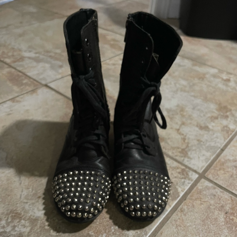 Studded Steve Madden Combat Boots